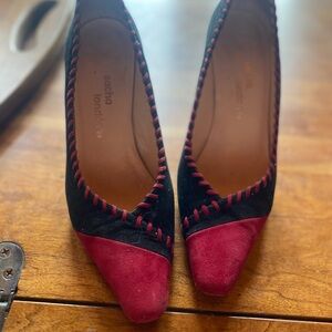 Sacha London Black and Red Heels